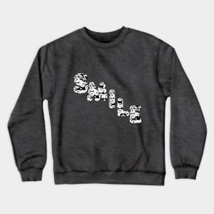 Smile made of smiley faces Crewneck Sweatshirt